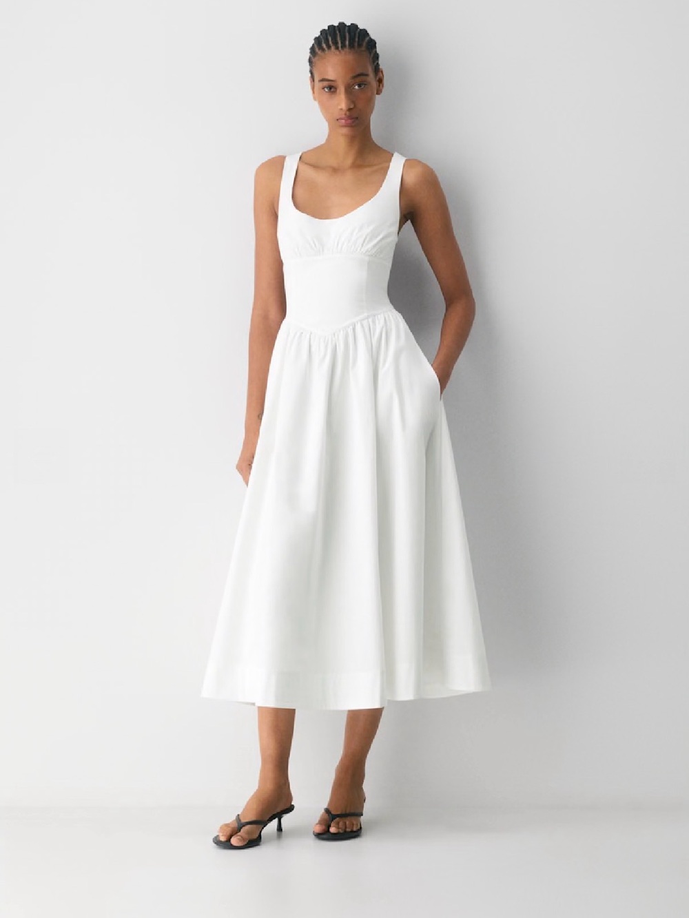 Aritzia Bergamot Poplin Dress